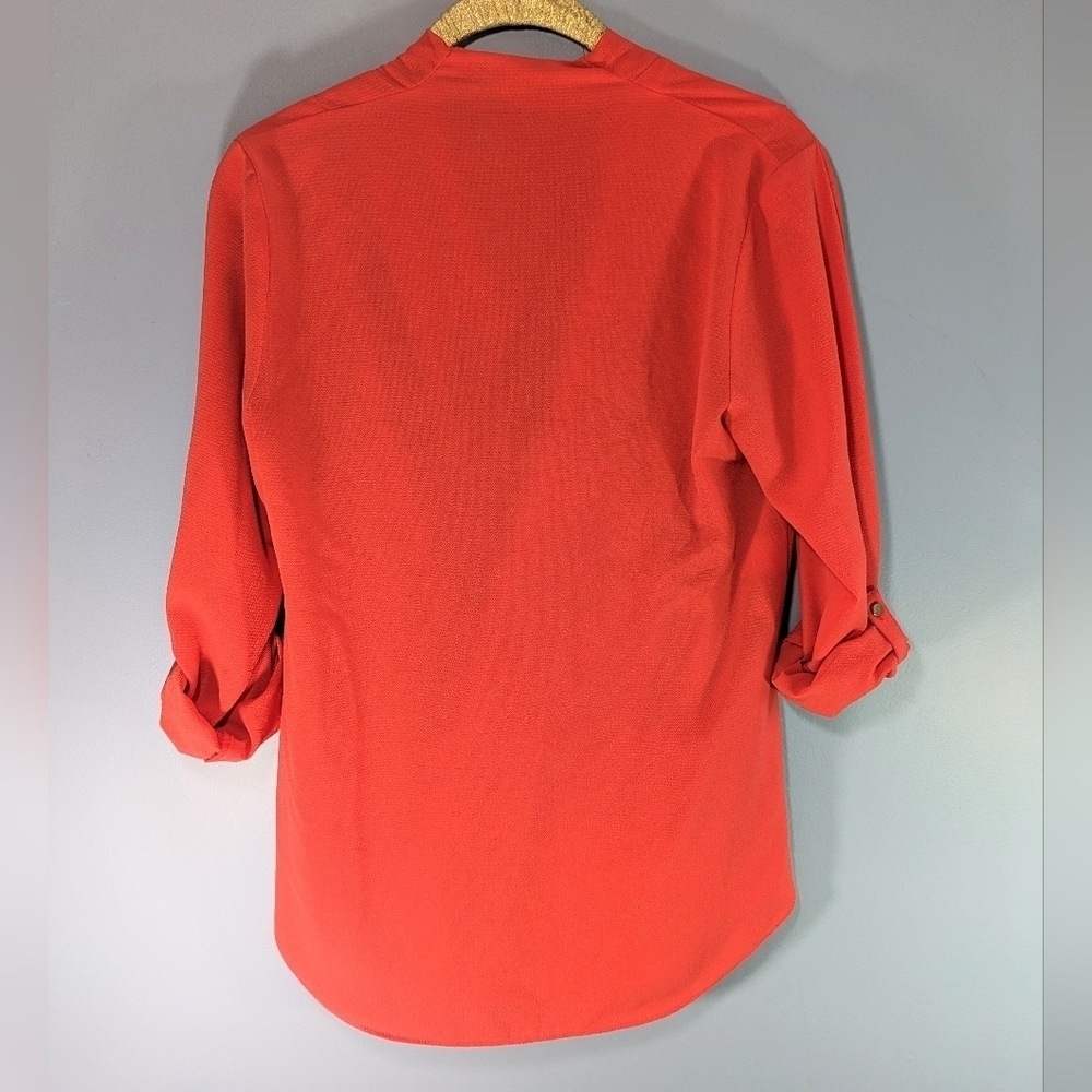 Rachel Roy Coral Drape Front Top - Picture 2 of 4